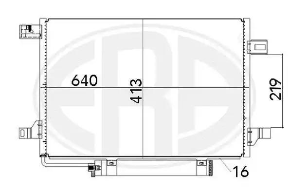 Радіатор кондиціонера 667002 ERA