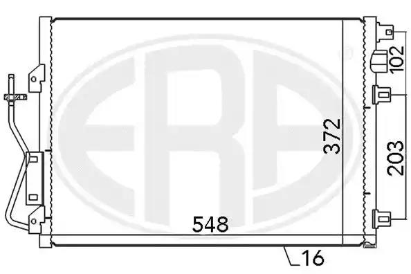 Радіатор кондиціонера  era 667038 667038 ERA