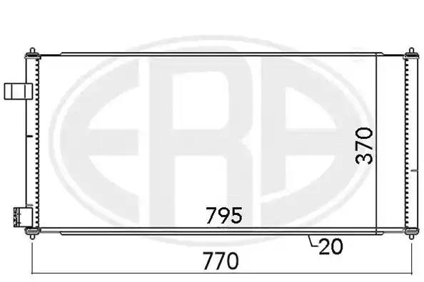Радіатор кондиціонера  era 667091 667091 ERA