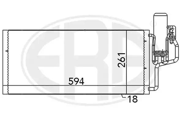 Радіатор кондиціонера  era 667100 667100 ERA