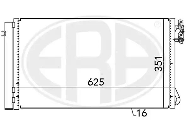 Радіатор кондиціонера  era 667104 667104 ERA