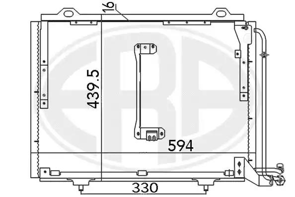 Радіатор кондиціонера  era 667145 667145 ERA