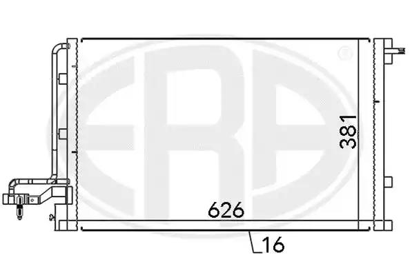Радіатор кондиціонера  era 667146 667146 ERA