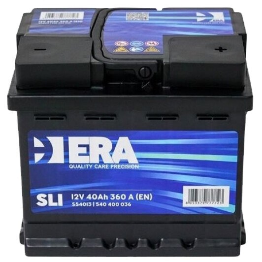 Акумулятор era sli 40ah en 360 207x175x175 дхшхв правий + S54013 ERA
