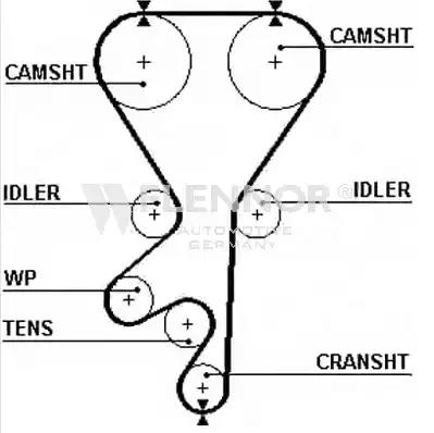 Зубчастий ремінь 4257V FLENNOR