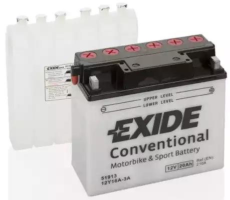 Акумулятор 20ah 210a 12Y16A3A EXIDE