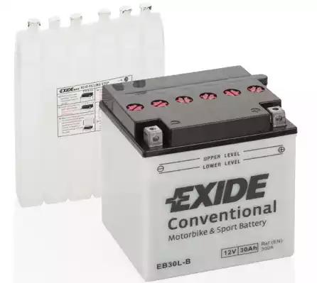 Акумулятор exide стандарт [12b] 30 ah|  165x130x175 дхшхв cca 300 EB30LB EXIDE