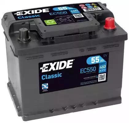 Аккумулятор exide classic 12v/55ah/460a EC550 EXIDE