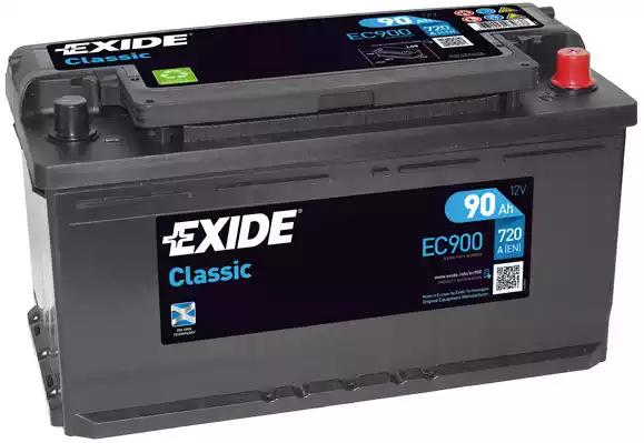 Аккумулятор exide classic 12v/90ah/720a EC900 EXIDE