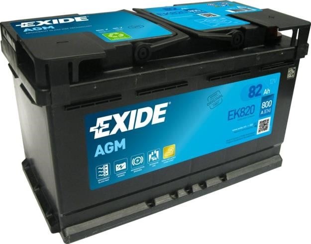 Аккумулятор exide 12v/82ah/800a EK820 EXIDE