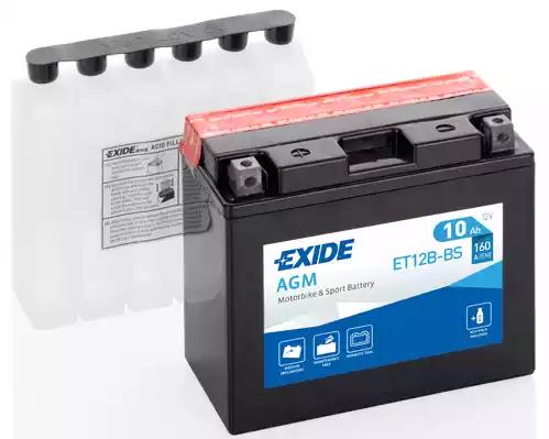 Акумулятор 10ah 160a ET12BBS EXIDE