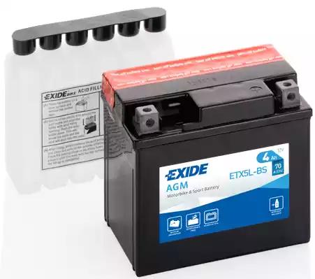 Мото акумулятор exide 6ст-4 азе agm ETX5LBS EXIDE
