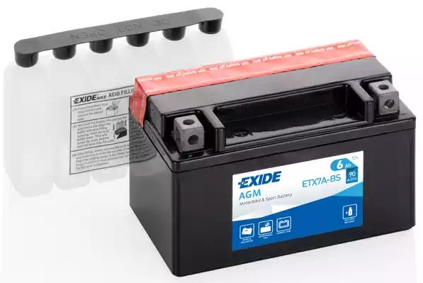 Акумулятор 6ah-12v exide agm etx7a-bs 150х87х93 l en90 ETX7ABS EXIDE