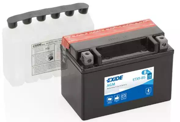 Акумулятор 8ah 120a ETX9BS EXIDE