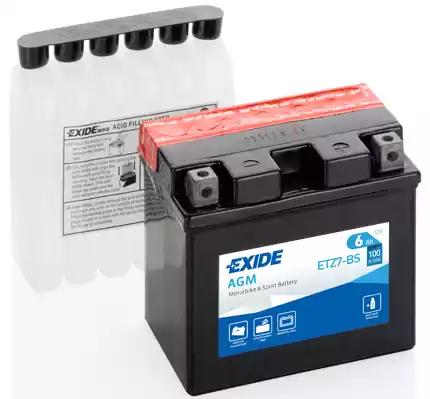 Акумулятор 6ah 100a ETZ7BS EXIDE