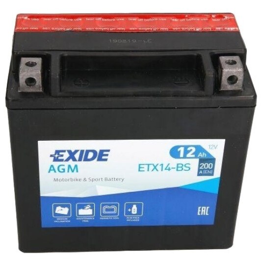 Акумулятор YTX14BS EXIDE