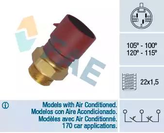 Термовыключатель вентилятор радиатора 38040 FAE