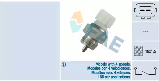 Выключатель фара заднего хода 40670 FAE