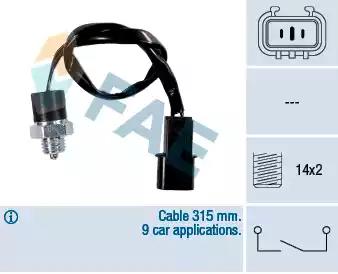 Перемикач, ліхтар заднього ходу 40897 FAE