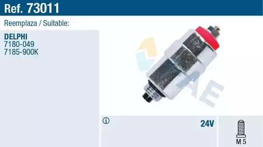 Стопорный механизм система впрыска 73011 FAE