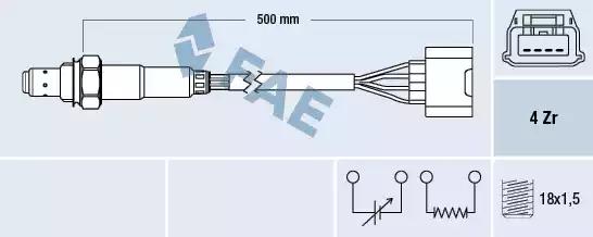Кисневий датчик 77583 FAE