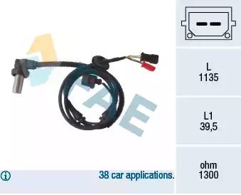 Датчик, кількість обертів колеса 78085 FAE