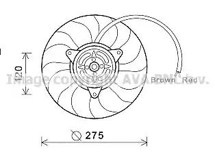 Ava audi вентилятор радіатора a4/6 1.8/3.2 seat AI7515 AVA QUALITY COOLING