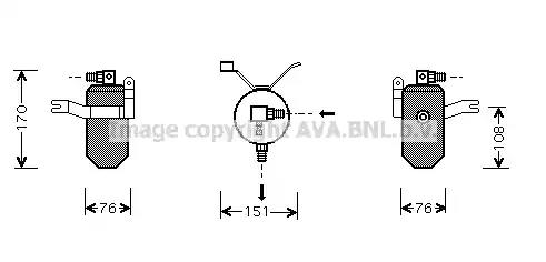 Осушувач, система кондиціонування повітря CND184 AVA