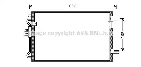 Cra5098 ava радіатор кондиціонера chrysler voyager d 04- вир-во ava CRA5098 AVA