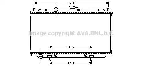 Радіатор, система охолодження двигуна DN2219 AVA
