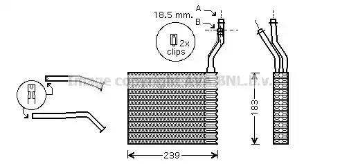 Теплообмінник система опалення салону clever fit FDA6364 AVA
