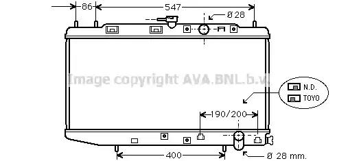 Ava honda радіатор сист. охолодження двиг civic ii iv 1.5/1.6 325x685x17 HD2047 AVA QUALITY COOLING