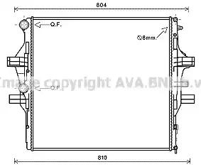 Ava iveco радіатор охолодження двиг. daily vvi 3.0d 11- IV2125 AVA