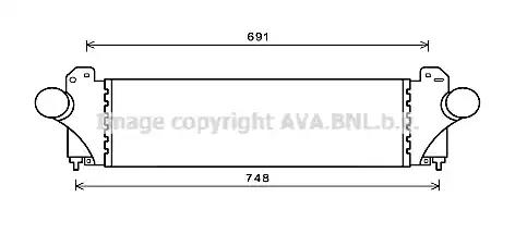 Охолоджувач наддувального повітря IV4129 AVA