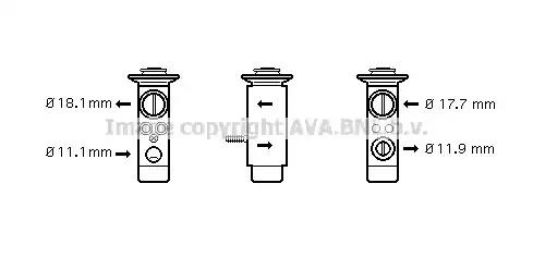 Розширювальний клапан MS1124 AVA QUALITY COOLING