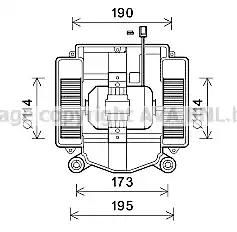 Вентилятор обігрівача салону mb s221 0513  ava MS8669 AVA