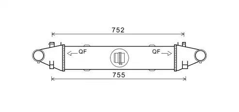 Охолоджувач наддувального повітря MSA4556 AVA