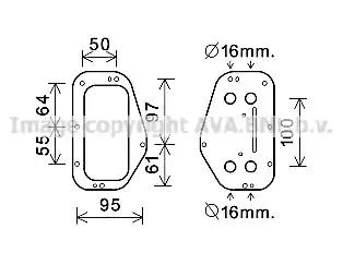 Охолоджувач оливи OL3684 AVA
