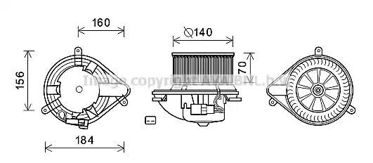 Компресор салону RT8572 AVA QUALITY COOLING