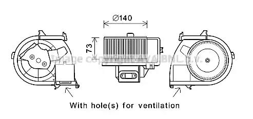 Компресор салону RT8594 AVA QUALITY COOLING