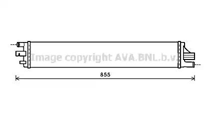 Радіатор система охолодження двигуна RTA2559 AVA