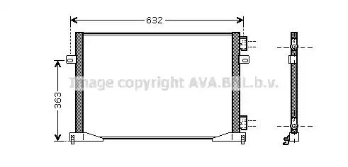 Rta5400 ava радіатор кондиціонера trafic ii 07- opel vivaro nissan RTA5400 AVA