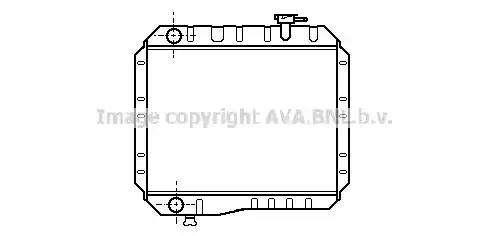 Радіатор, система охолодження двигуна TO2042 AVA
