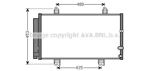 Радіатор кондиціонера  ava to5653d TO5653D AVA QUALITY COOLING