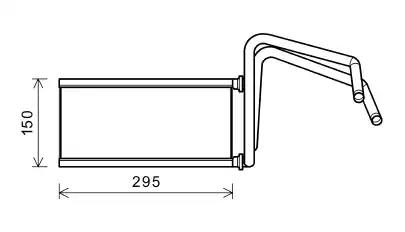 Ava toyota радіатор опалення fj cruiser 4.0 4wd 06- land cruiser prado 3.0 4.0 02- TO6714 AVA QUALITY COOLING