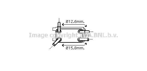 Ava volvo масляний радіатор c30/70 ii s40 ii v50 2.4/2.5 06- VO3135 AVA