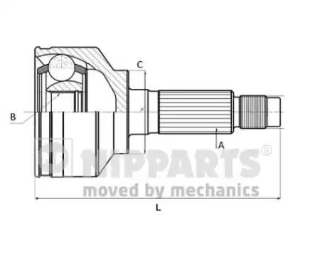 Шрус J2822003 NIPPARTS