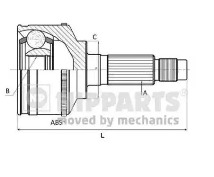 Шрус J2822116 NIPPARTS