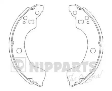 Комплект гальмівних колодок J3501053 NIPPARTS