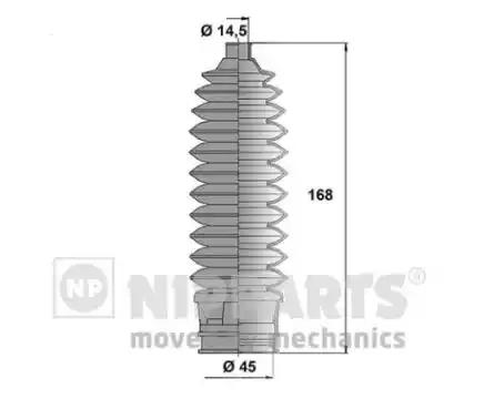 Комплект гофрованих кожухів, механізм рульового... N2847012 NIPPARTS